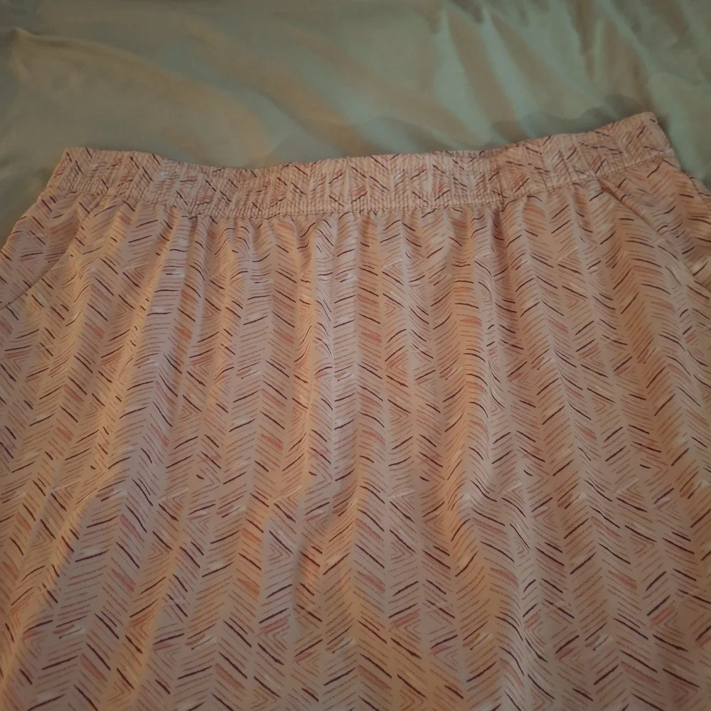 Pacific Trail Women's Peach And Pink Chevron Mini Skort